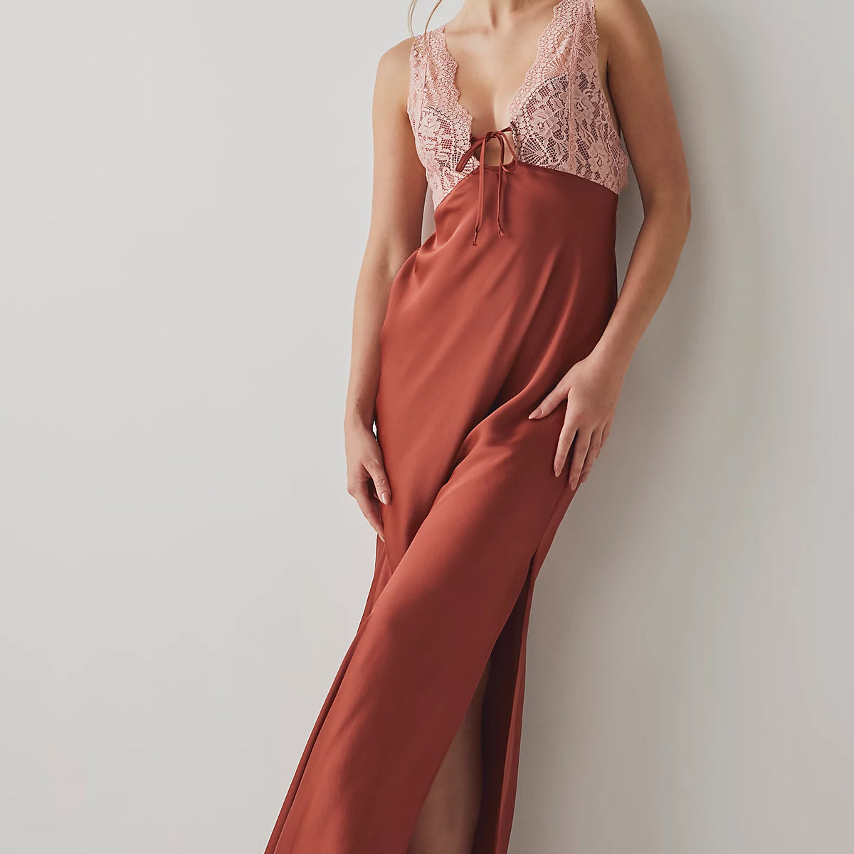 Free People - COUNTRY SIDE MAXI SLIP