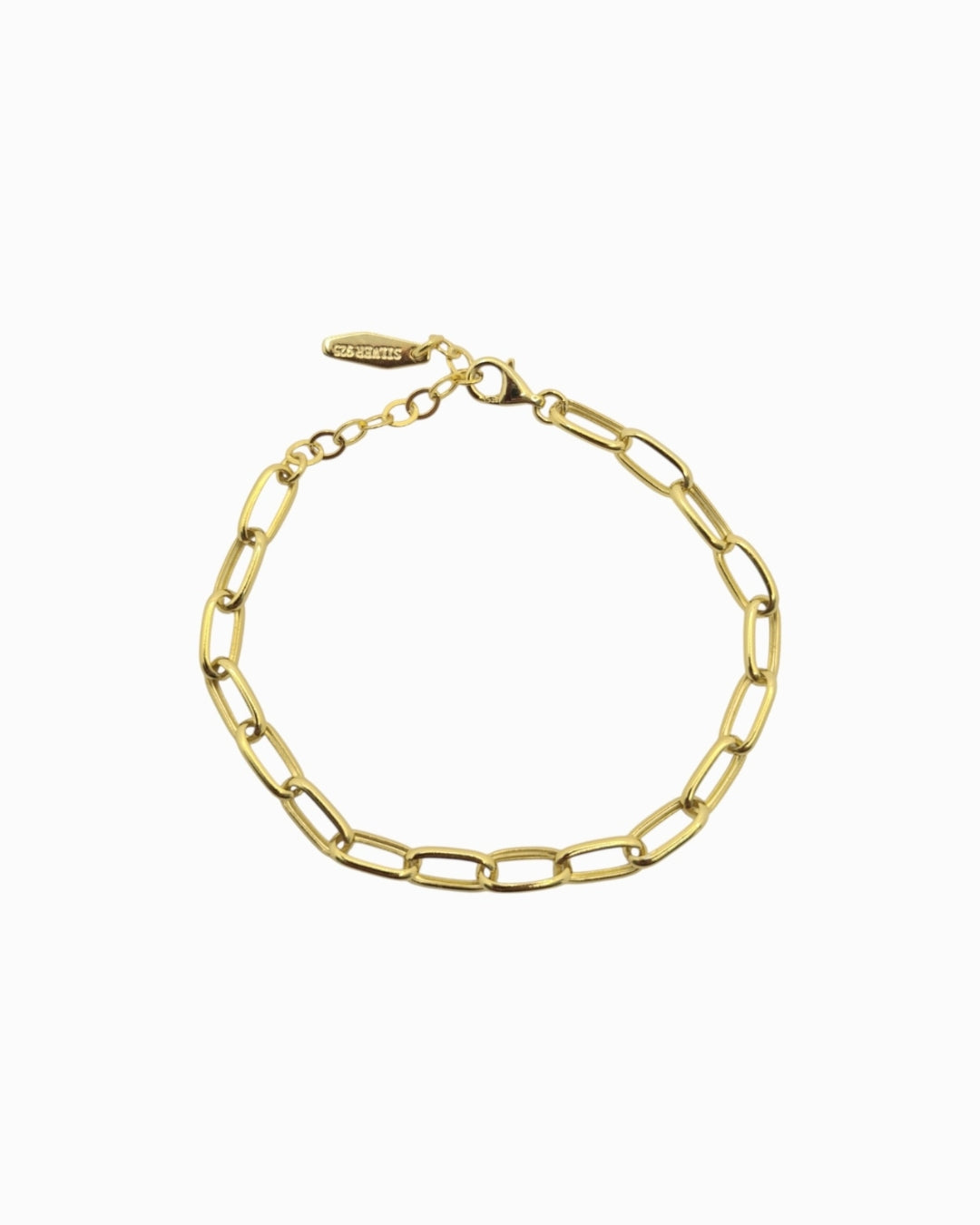 18k Gold fine link chain bracelet