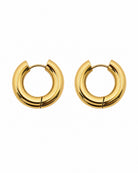 Hunter Rose Amelia 18k gold waterproof hoop earrings