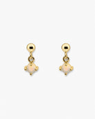 Hunter Rose Aurora 18k gold plated drop stud earrings with a sterling silver base.